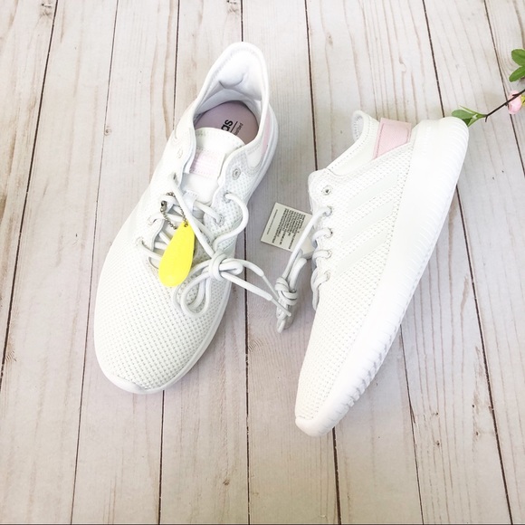adidas cloudfoam white pink